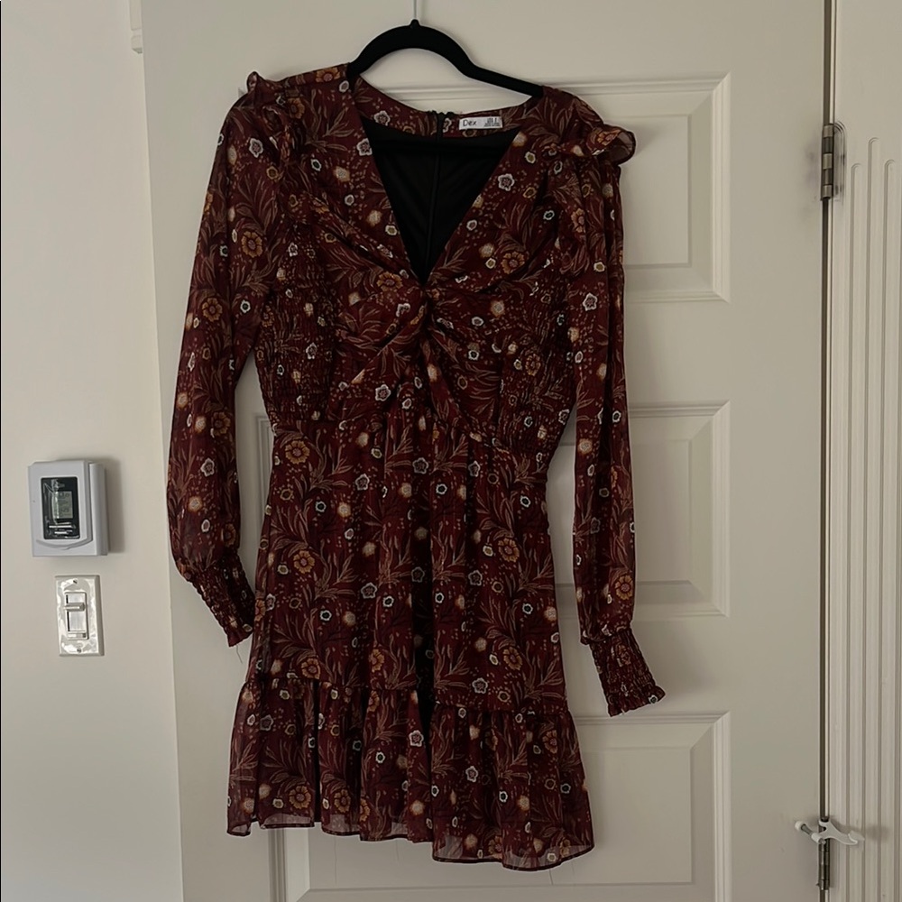 DEX Floral Long Sleeve Dress